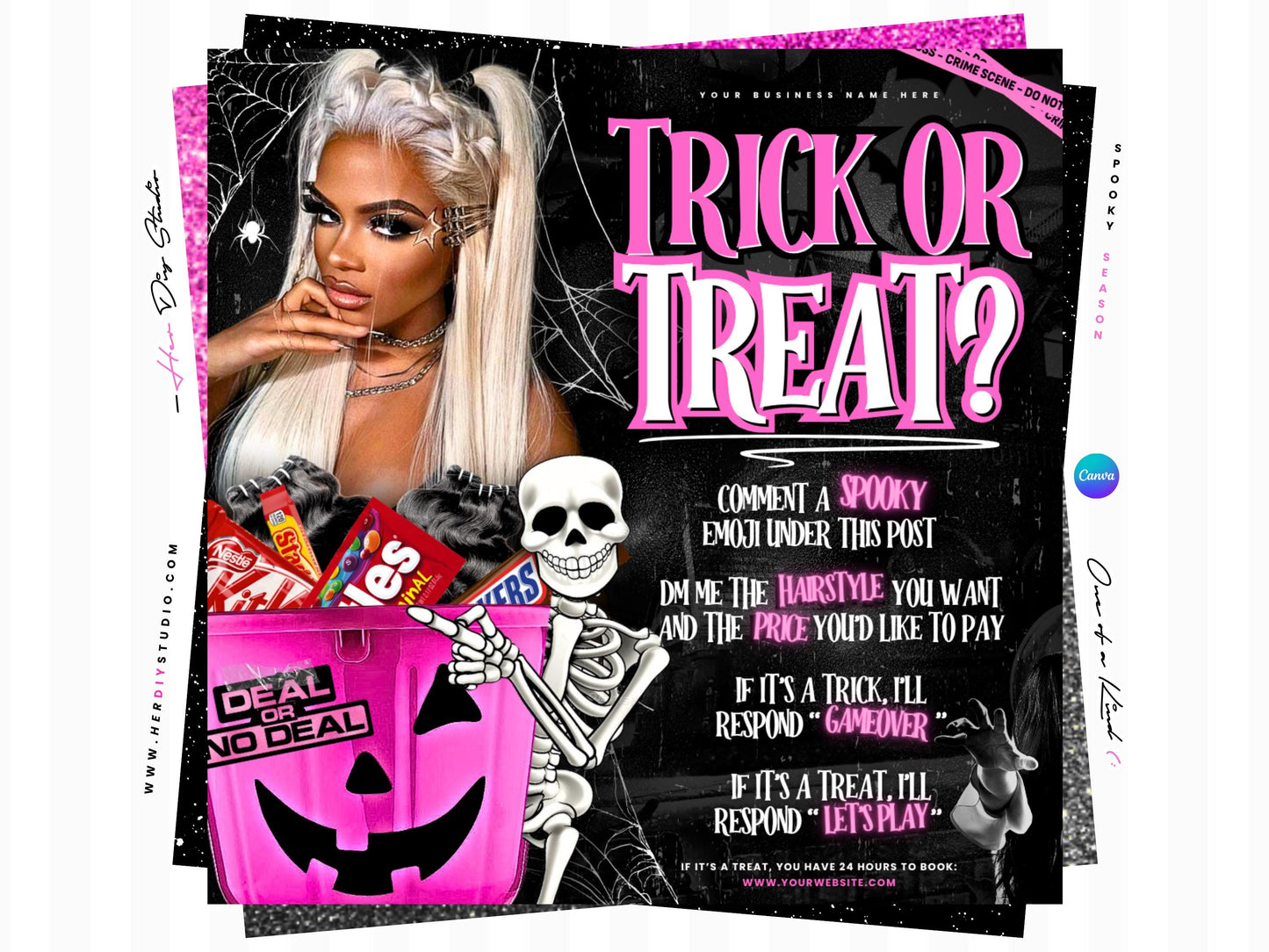 October Bookings Game Flyer