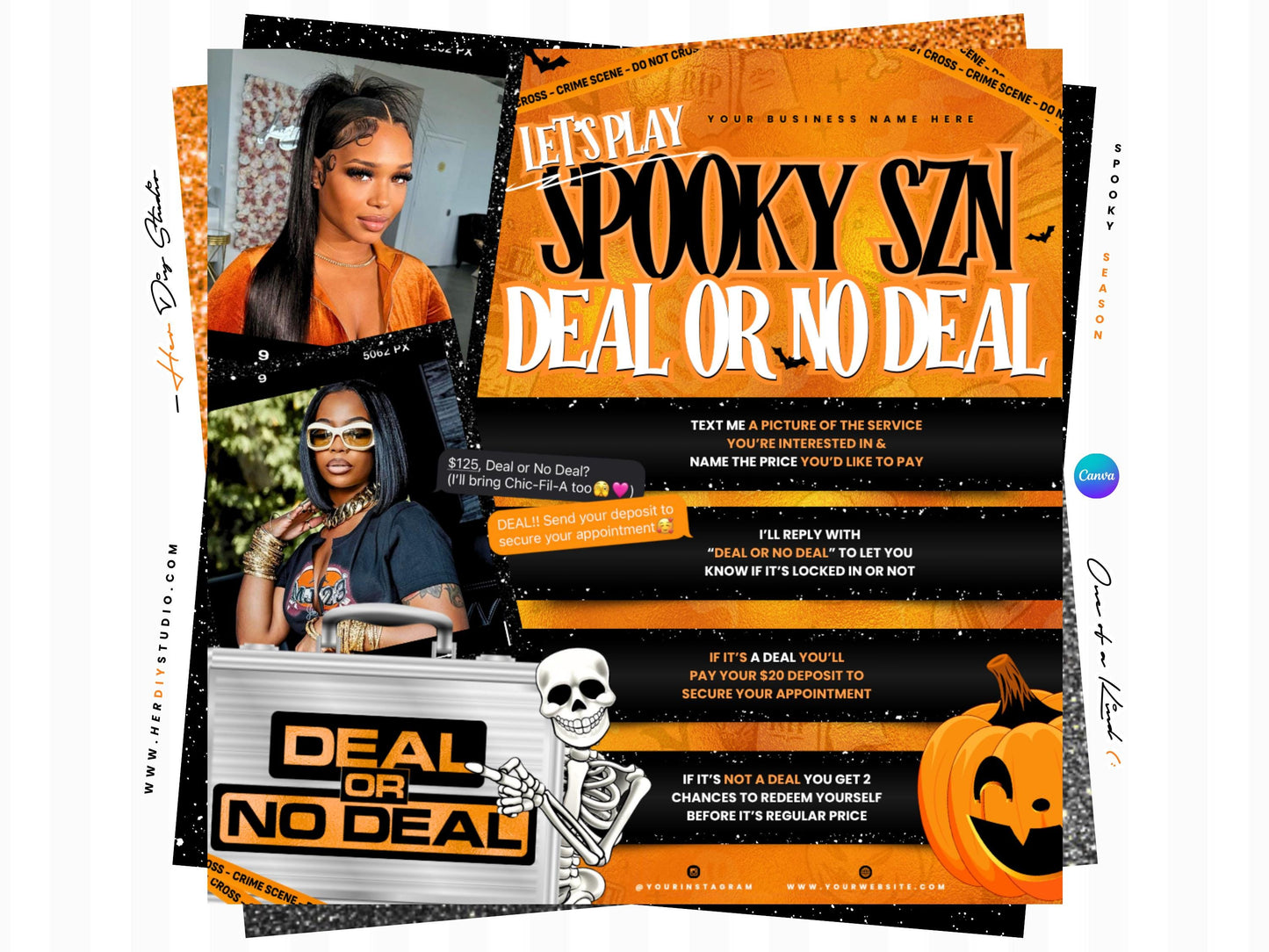 October Bookings Game Flyer