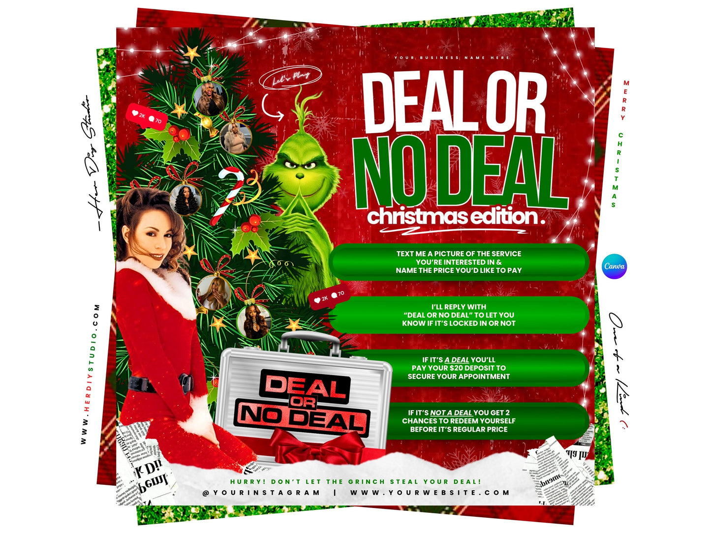 Christmas Bookings Game Flyer, December Booking Flyer