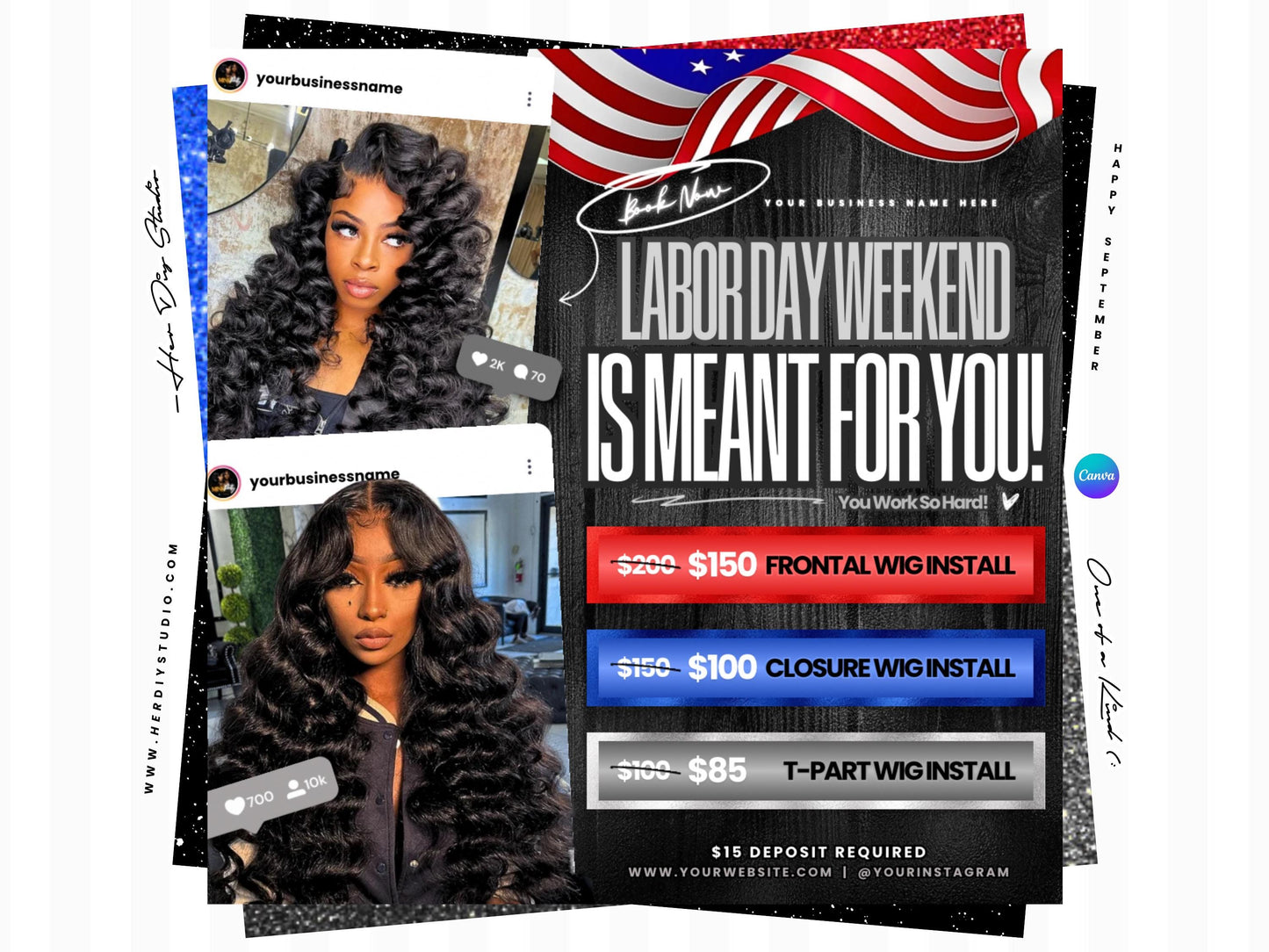 Labor Day Booking Flyer
