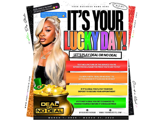 March Bookings Game Flyer | Lucky YOU Edition (: