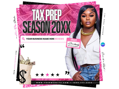 Tax Prep Client Reviews Flyer