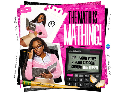 Student Campaign Flyer Canva Template | Prom Queen, School Election (Digital Item)