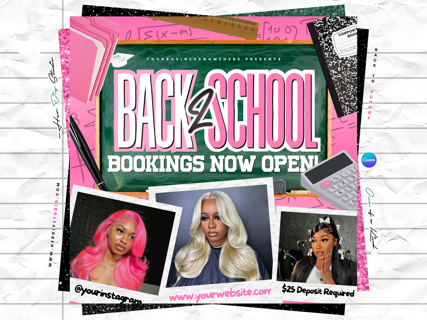 Back to School Flyer for Hairstylists