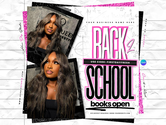 Back to School Booking Flyer, Flyer, Canva Template (Digital Item)