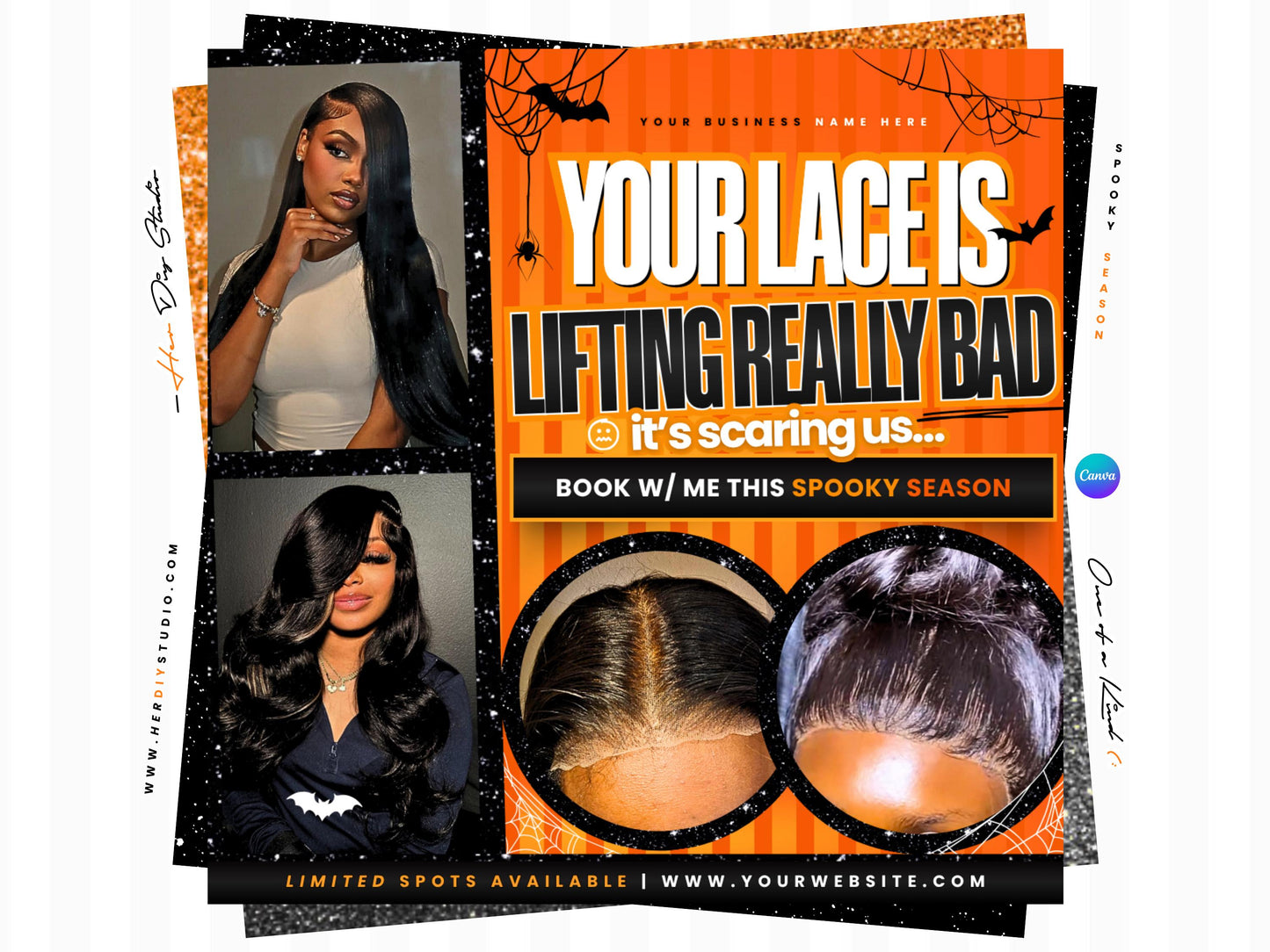 October Booking Flyer for Hairstylist