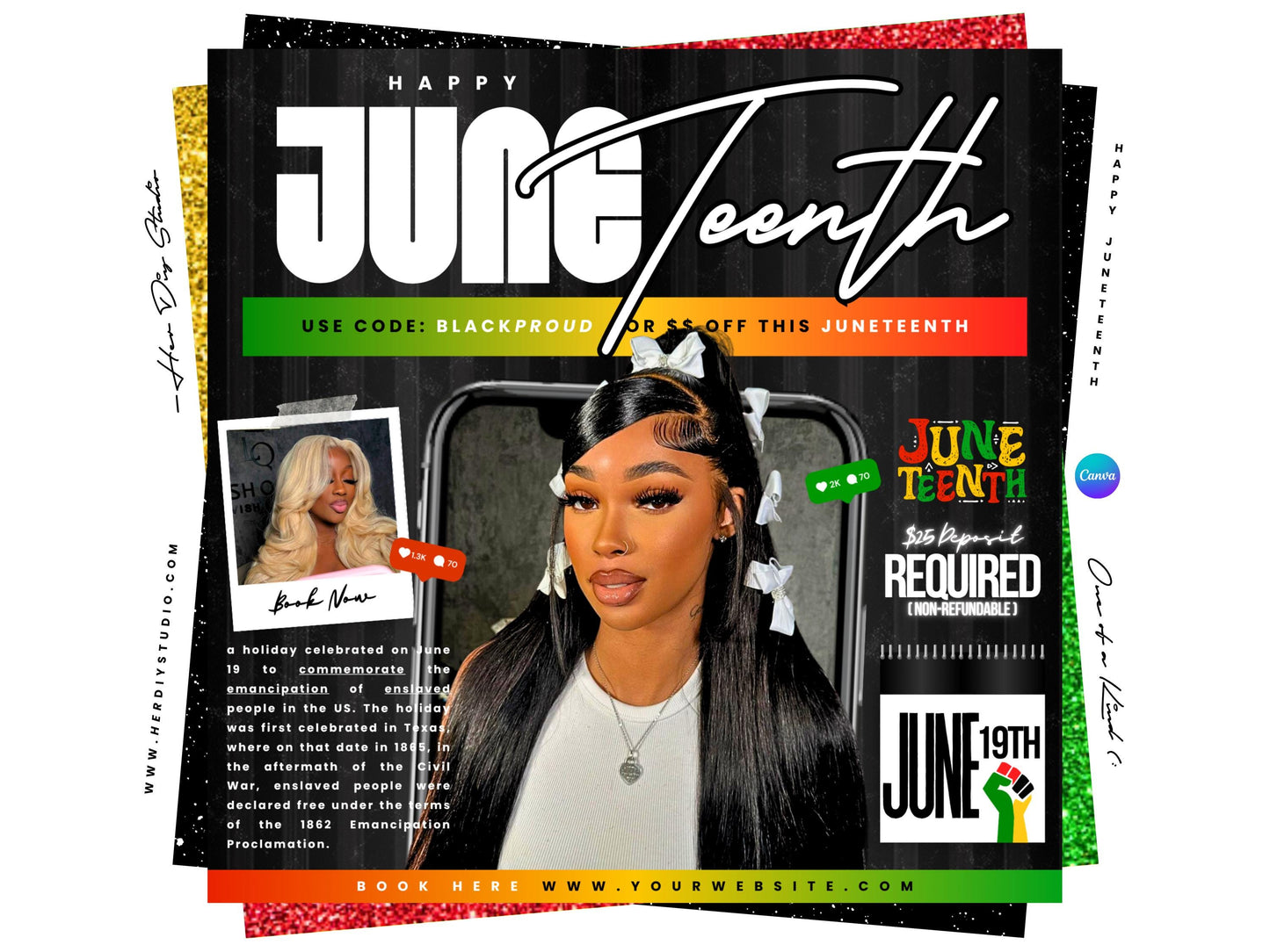Juneteenth Booking Flyer