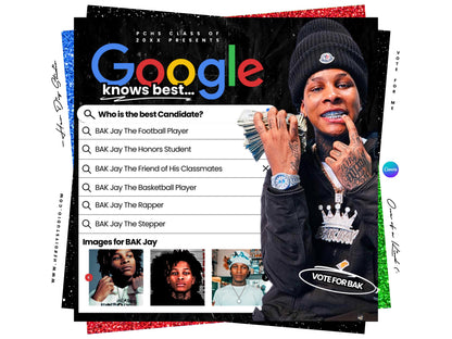 Prom King Campaign Flyer Template | School Election, Homecoming (Digital Download)