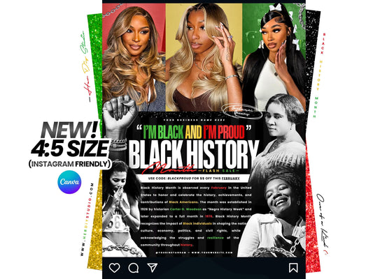 Black History Month Flyer, February Booking Flyer