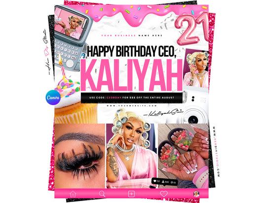 CEO Birthday Flyer