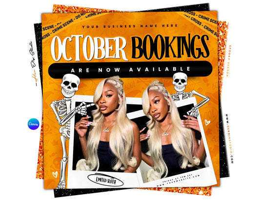 October Booking Flyer