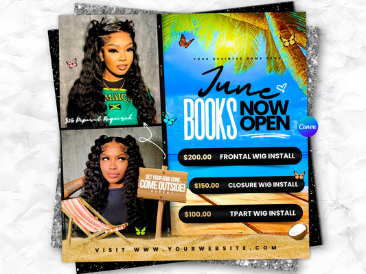 June Booking Flyer