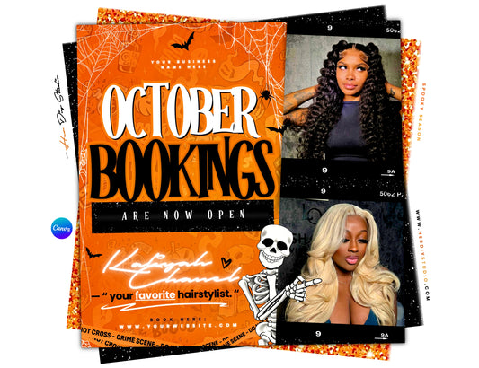 October Booking Flyer