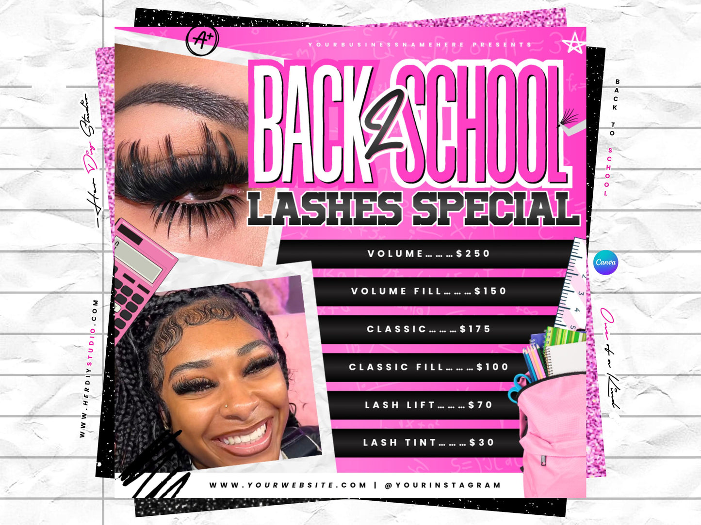Back to School Flyer for Lash Techs