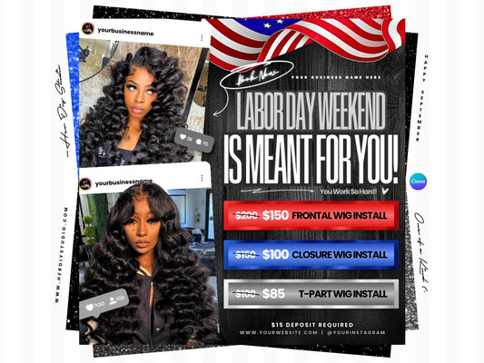 Labor Day Booking Flyer