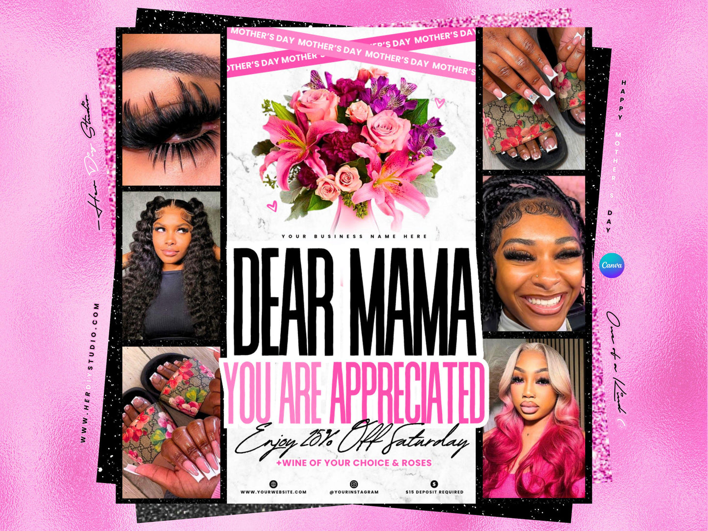 Mother’s Day Special Flyer Template | Unique Theme (Digital Download)
