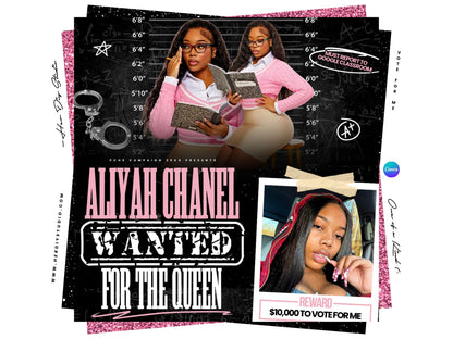 Prom Queen Campaign Flyer Canva Template | Homecoming, School Dance (Digital Item)