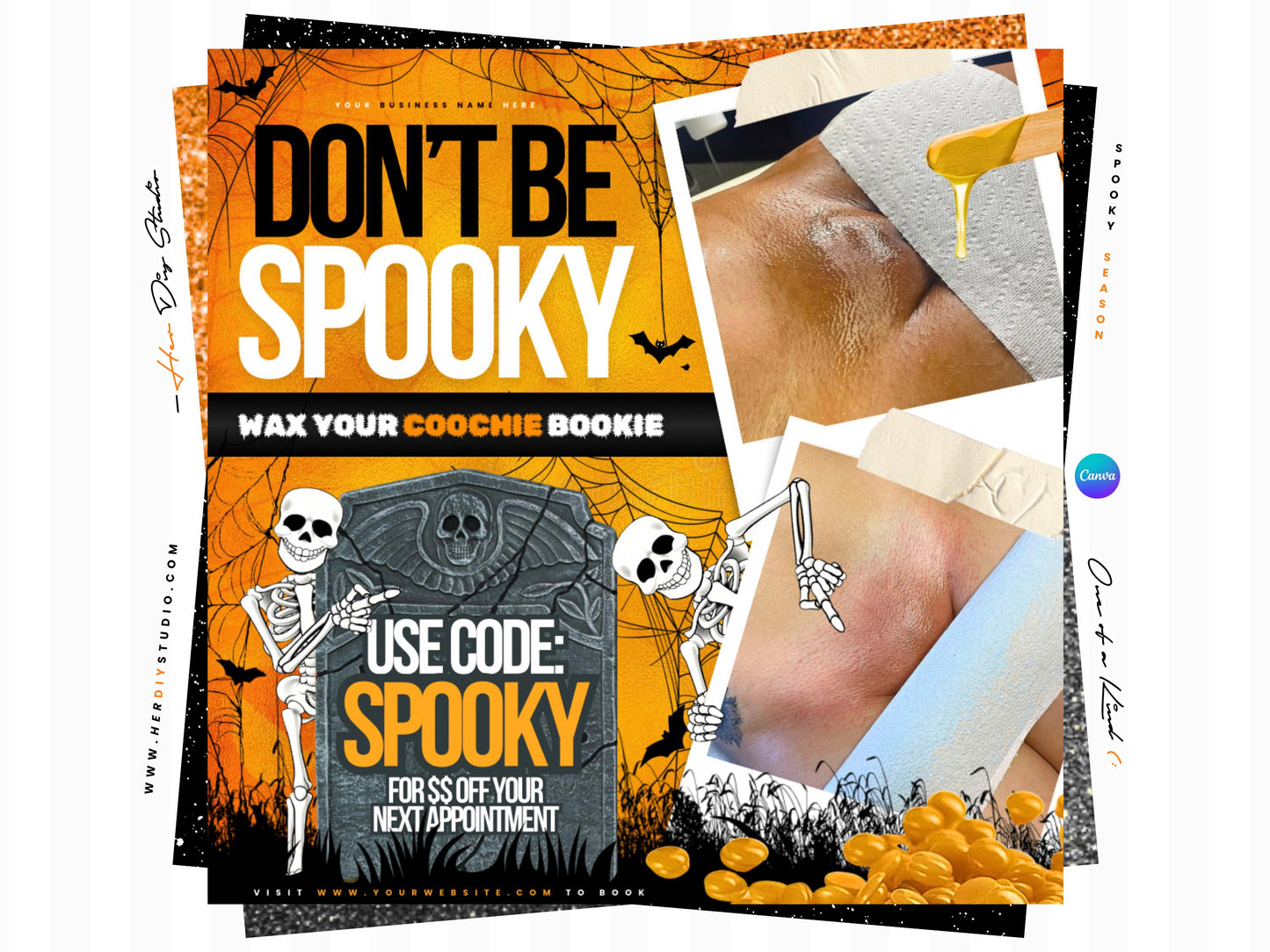 October Booking Flyers for Estheticians, Aestheticians