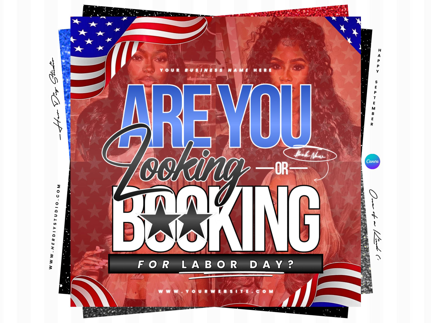 Labor Day Booking Flyer for Service Providers (: