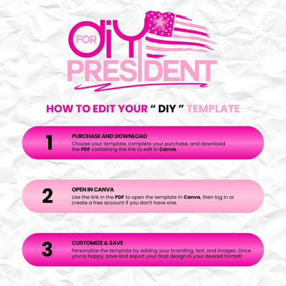 Campaign Flyer Template | Prom, Homecoming, Canva Design (Digital Item)