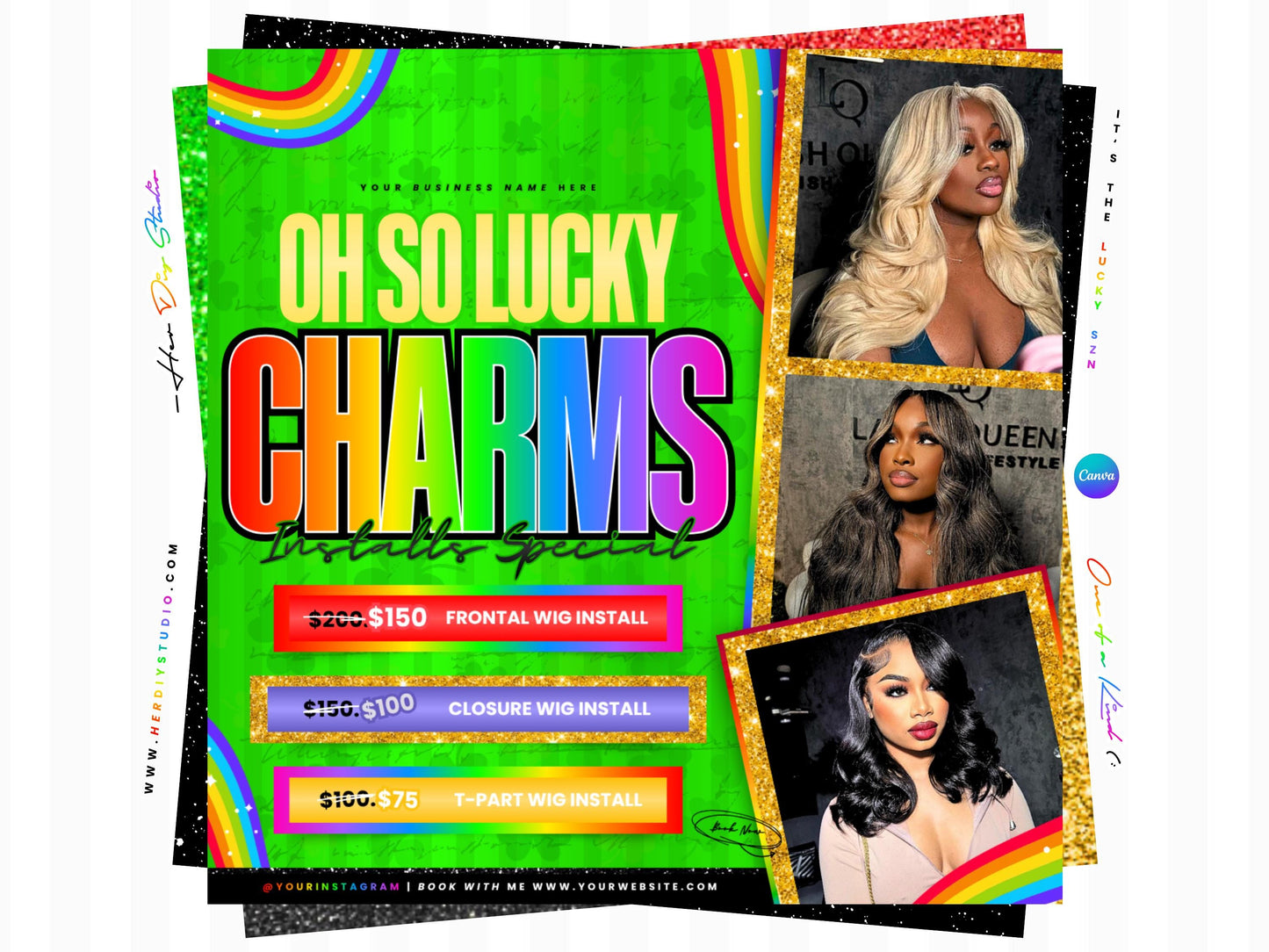 March Booking Flyer for Hairstylists