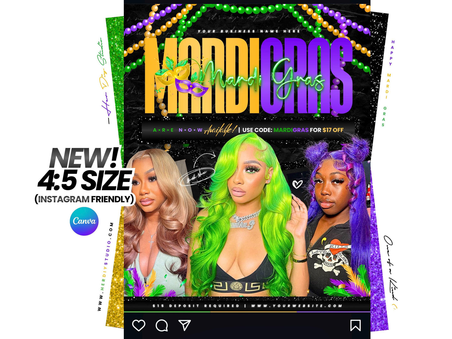 Mardi Gras Booking Flyer