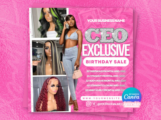 CEO Birthday Flyer