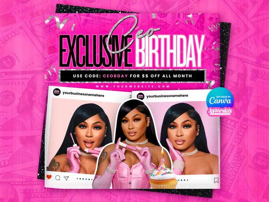 CEO Birthday Flyer